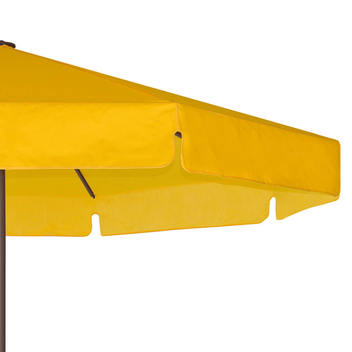 Großschirm Select F: Besatzbänder farblich passend zur Schirmfarbe