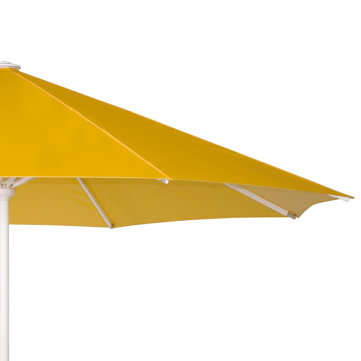 Großschirm Select F: Segmentabschluss farblich passend zur Schirmfarbe