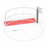 Technische Maße: Lightbox Flex Curved 500 cm