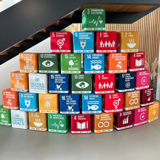 Flatcube mit individuell bedruckter Husse