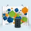 Pop Up Faltdisplay Magnet mit Hardcase Trolley und Beleuchtung