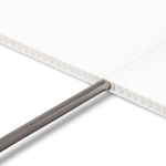 Befestigung des Einzelstabes in der Hohlkammerpatte