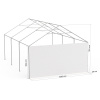 Giebelwand 4 m: Beispiel am Zeltgestell Partyzelt Select 4 x 6 m