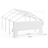 Giebelwand mit Tür 4 m am Partyzelt Select 4x6 m