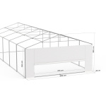 Giebelwand 5 m am Zeltgestell Partyzelt Select 5 x 10 m