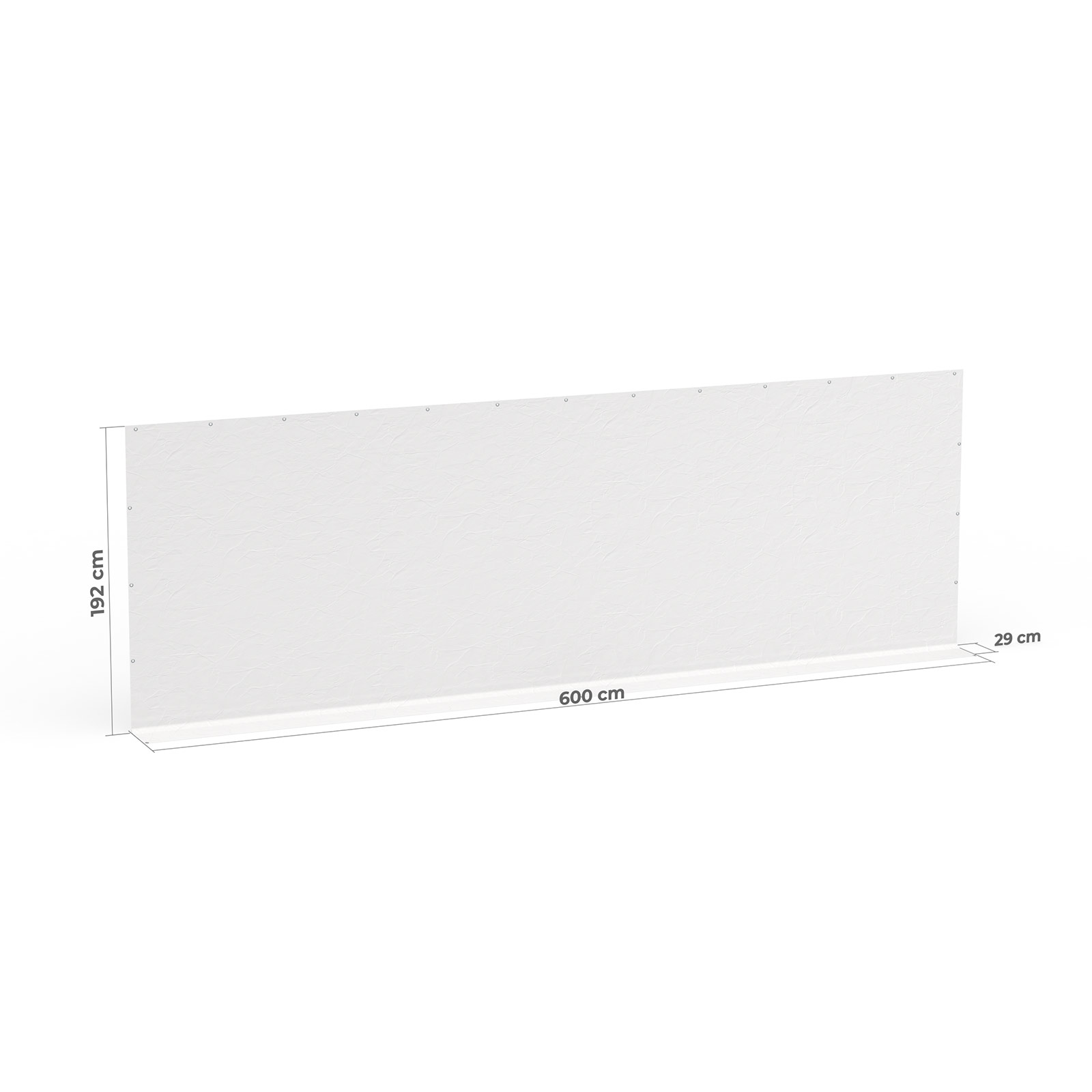 Giebelwand 6 m - Maße