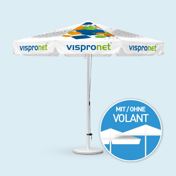 Großschirme Basic mit Seilzug, rund