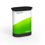 Hardcase Trolley inkl. Thekenplatte in schwarz und  Druckteil