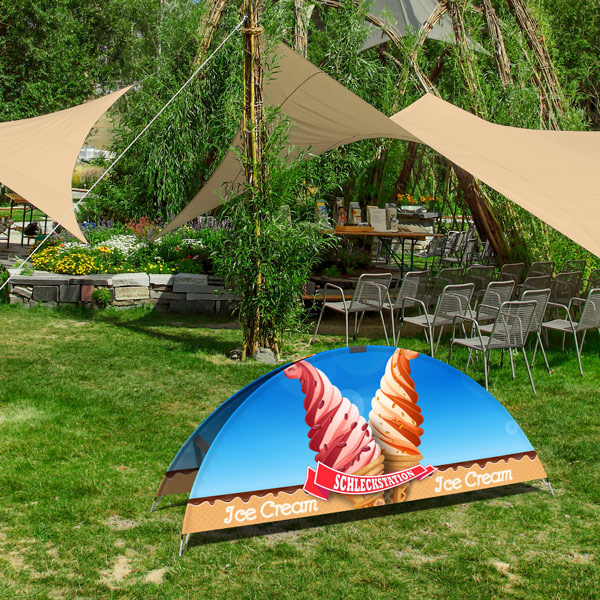 Halfmoon Banner - leichte und mobile Werbung