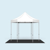 Faltpavillon Select Hexagon 3 m kombiniert mit dem Bodenplatten-Set 3 m