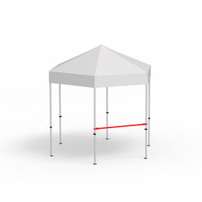 Querstange für halbhohe Wände, Länge 1,5 m 