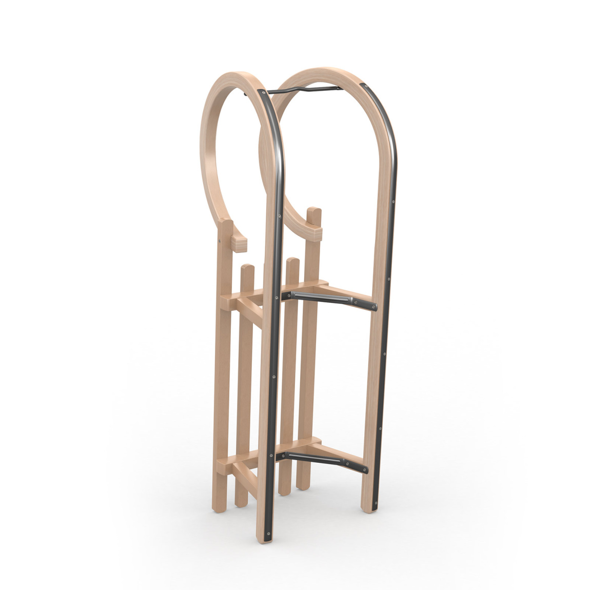 Hörnerschlitten Classic, Ansicht Rückseite