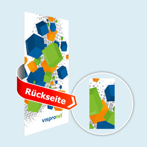 PVC Banner Basic im Hochformat, beidseitig bedruckt