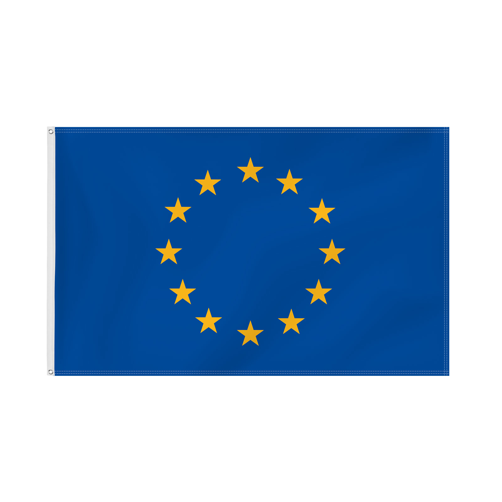 Sonderfahnen: Fahne im Querformat mit Ösen, Europarat/EG