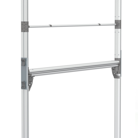 Kederrahmen flex, Detail: 180° Verbinder zur Stabilisierung