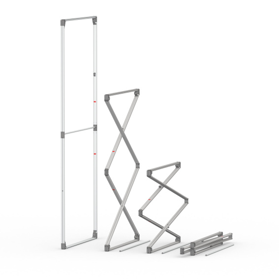 Faltvorgang Kederrahmen flex 250 x100 cm