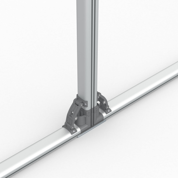 Kederrahmen flex, Detail: Einsatz der Fußplatte