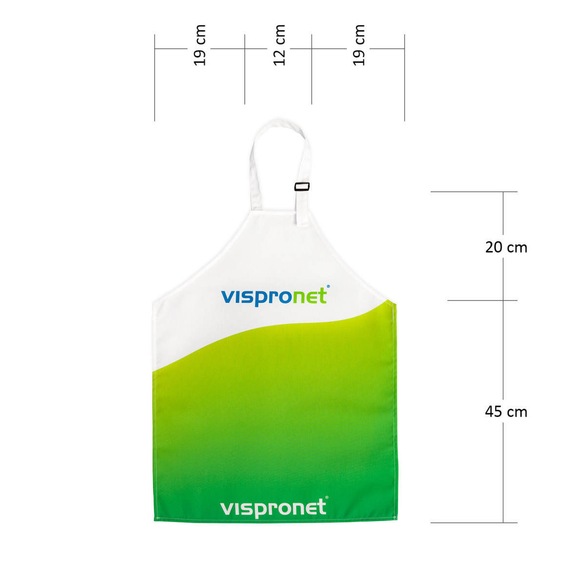 bedruckte Fotoschürze - Maße Kinder (ca. 5-10 Jahre)