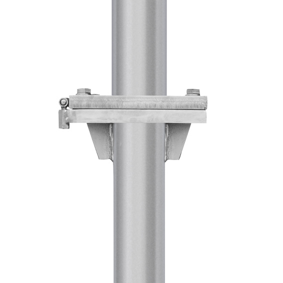 Kipphalterung für Edelstahlmasten mit ø 100 mm