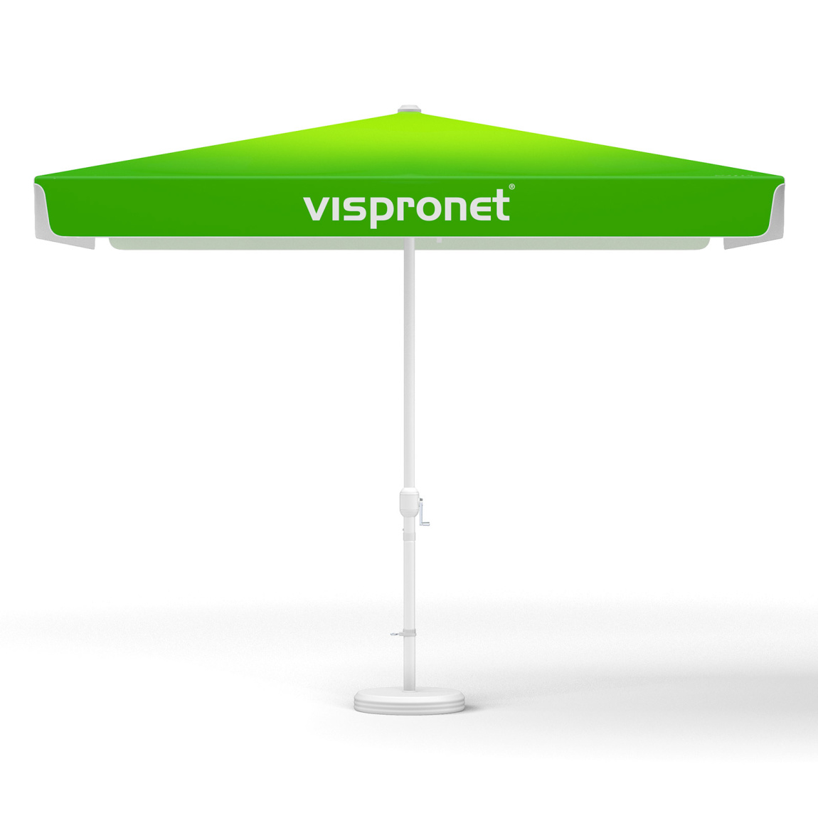 Kleinschirme mit Kurbel, quadratisch, 300 x 300 cm