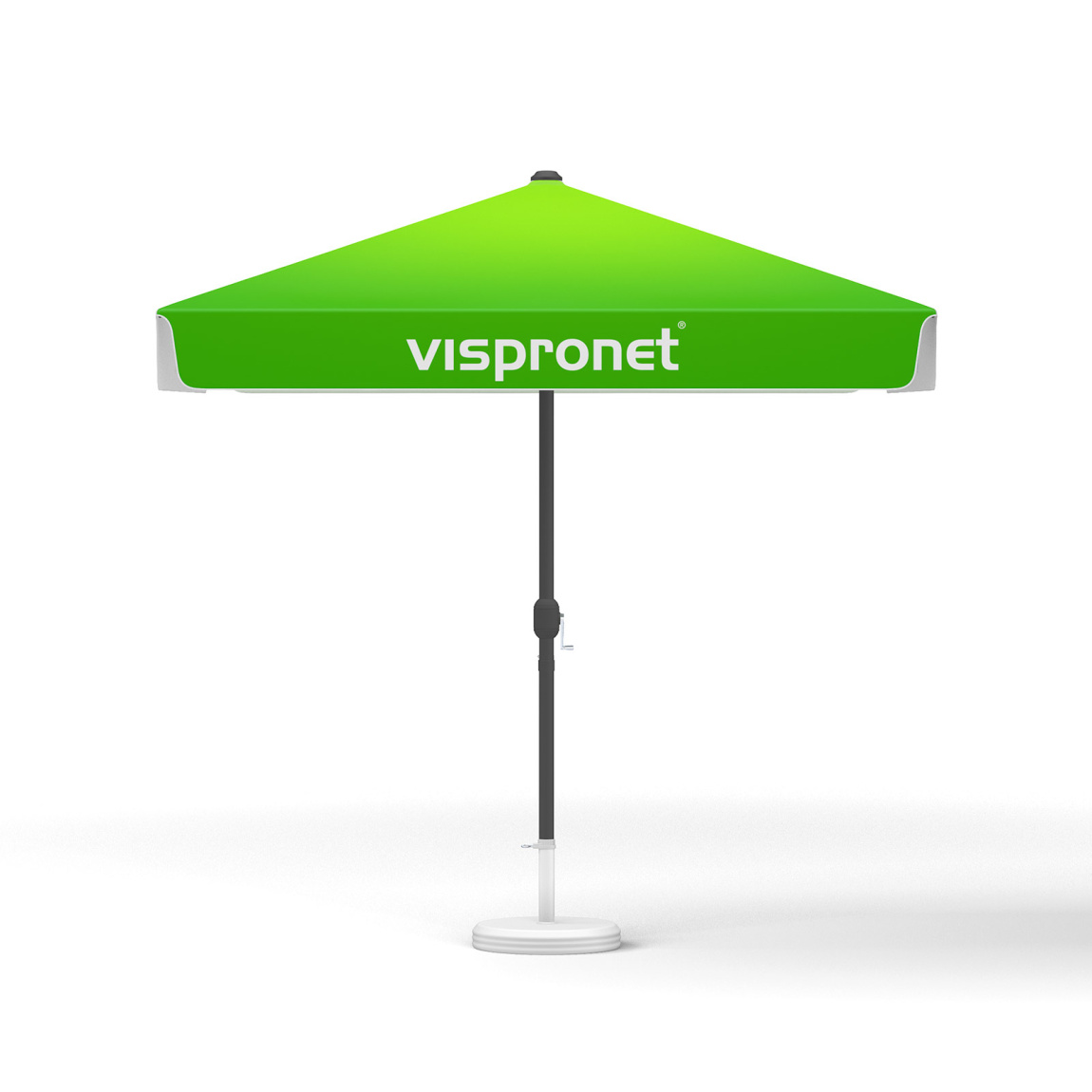 Kleinschirme mit Kurbel, quadratisch, 250 x 250 cm