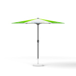 Kleinschirm mit Kurbel ø 250 cm, ohne Volant, Gestell anthrazit