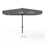 Sonnenschirm mit Logodruck, 300 x 300 cm, alle 4 Segmente mit 1 Motiv bedruckt