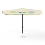 Sonnenschirm mit Logodruck, 300 x 300 cm, alle 4 Segmente mit 1 Motiv bedruckt