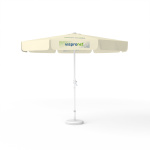 Sonnenschirm mit Logodruck, ø 300 cm, 2 Segmente bedruckt