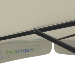 Sonnenschirm mit Logodruck, ø 250 cm, robuste Streben