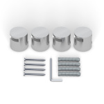 Klemmhalter Edelstahl ø 25 mm/15 mm, für Plattenstärke 2-5 mm