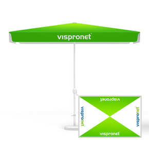Sonnenschirm mit Kurbel, rechteckig