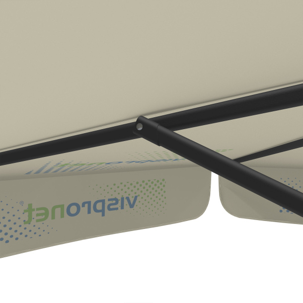 Sonnenschirm mit Logodruck, ø 250 cm, robuste Streben