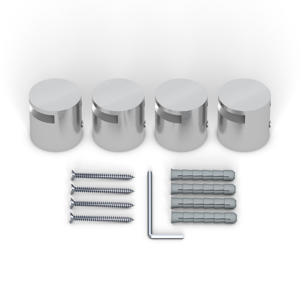 Klemmhalter Edelstahl ø 25 mm/15 mm, für Plattenstärke 2-5 mm