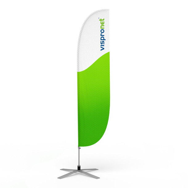 Bowflag® Basic inkl. Kreuzfuß ø 100 cm/17 kg mit Rotator und Feder