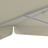 Sonnenschirm beige, 250 x 250 cm, robuste Streben
