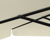 Sonnenschirm beige, 300 x 300 cm, robuste Streben