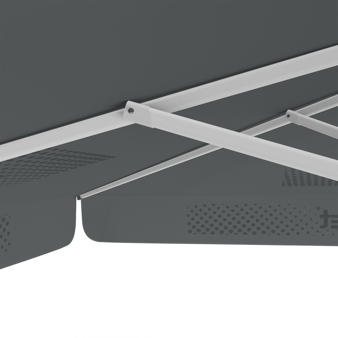 Sonnenschirm mit Logodruck, 300 x 300 cm, robuste Streben