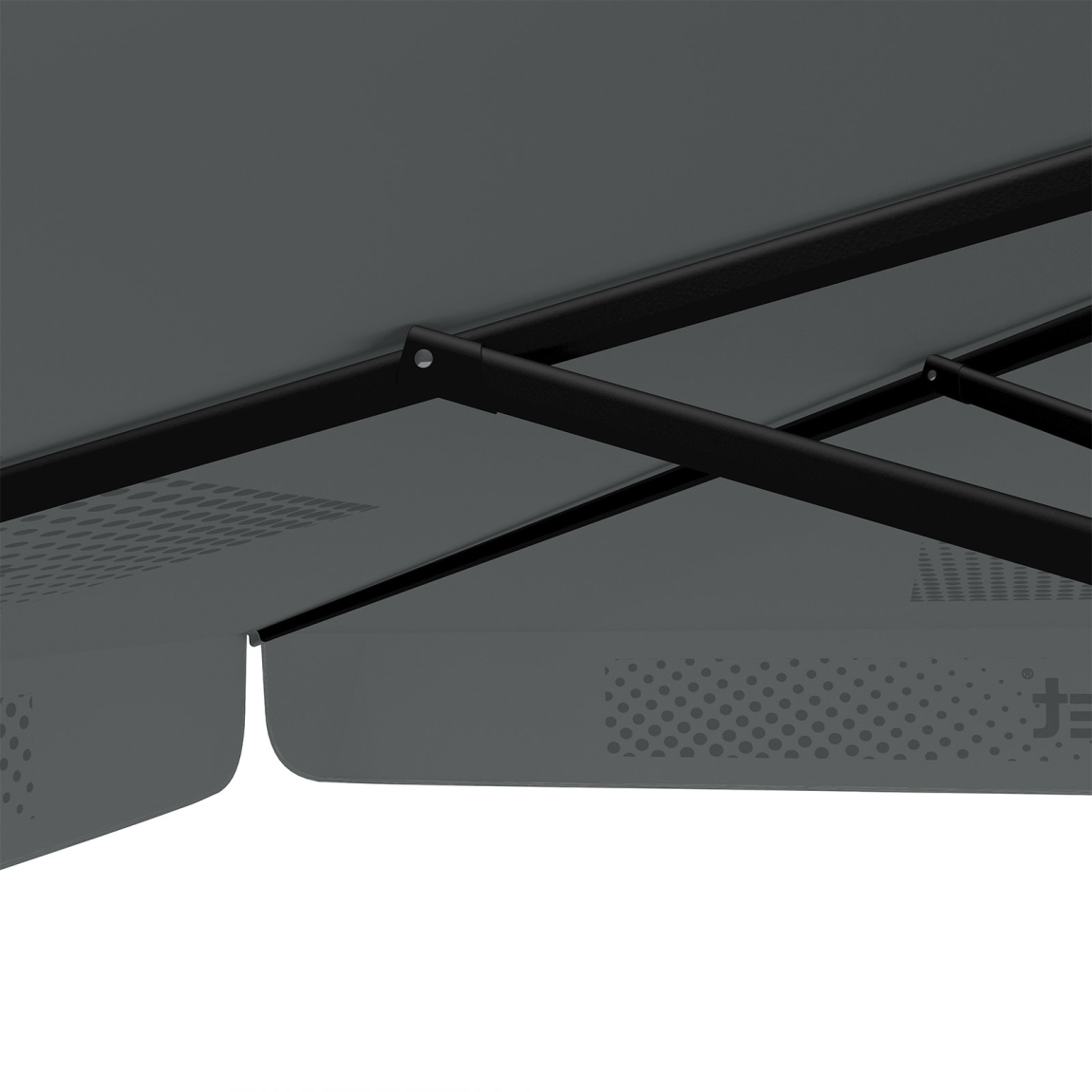 Sonnenschirm mit Logodruck, 300 x 300 cm, robuste Streben