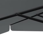 Sonnenschirm anthrazit, 300 x 300 cm, robuste Streben