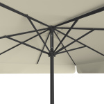 Sonnenschirm beige, 250 x 250 cm, Ansicht von unten