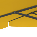 Sonnenschirm orange, 300 x 300 cm, robuste Streben
