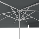 Sonnenschirm anthrazit, 250 x 250 cm, Ansicht von unten