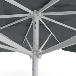 Sonnenschirm mit Logodruck, 300 x 300 cm, Detail Seilzug