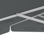 Sonnenschirm mit Logodruck, 300 x 300 cm, robuste Streben