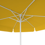 Sonnenschirm orange, ø 250 cm, Ansicht von unten