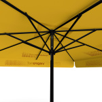 Sonnenschirm mit Logodruck, 300 x 300 cm, Ansicht von unten
