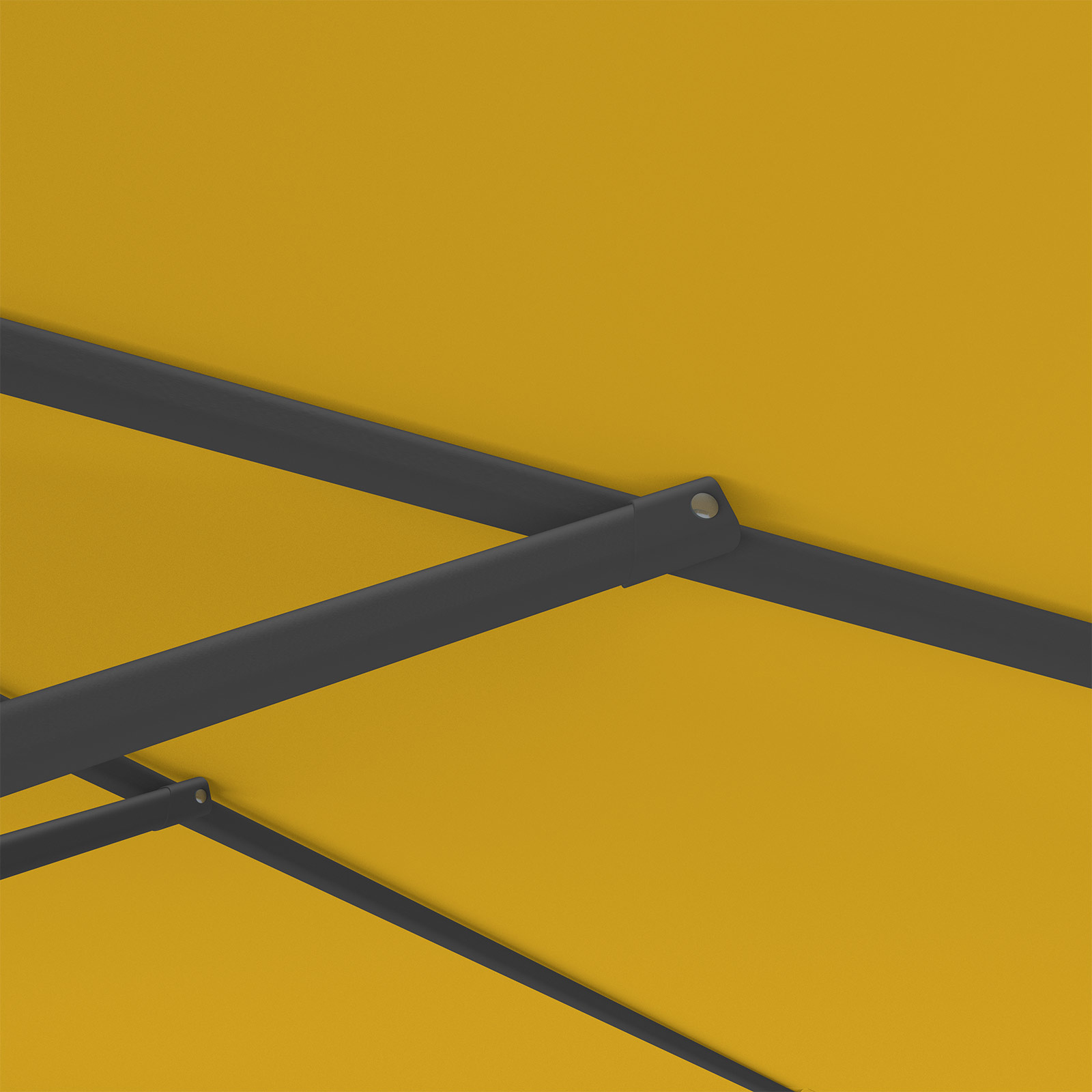 Sonnenschirm orange, ø 300 cm, robuste Streben