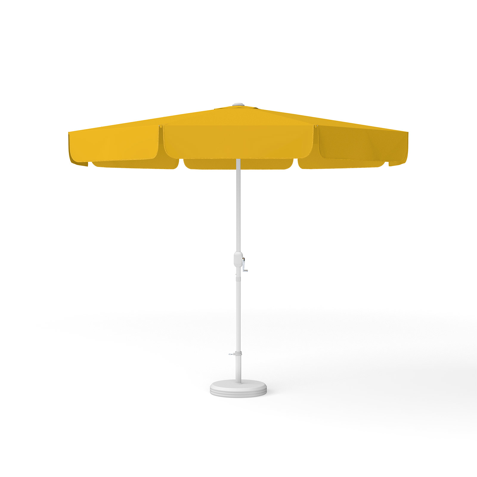 Sonnenschirm orange, rund, ø 300 cm mit Kurbel, einfarbig