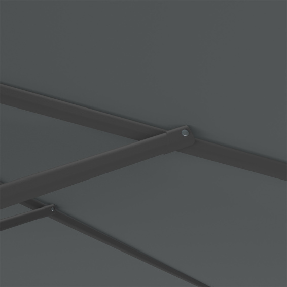 Sonnenschirm anthrazit, ø 300 cm, robuste Streben